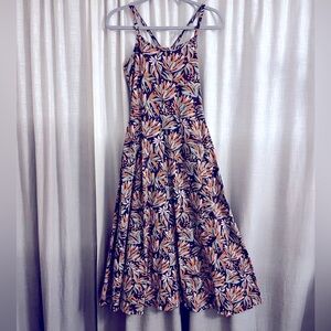 Colorful, comfy stretch cotton dress by Pact. Like new - size small.